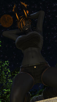 Beneath the new moon.